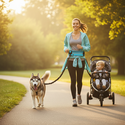 Laisse Mains Libres avec Ceinture de Sport™