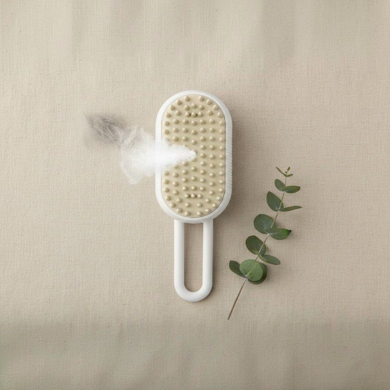 Brosse Vapeur 3-en-1 pour Chat – Brossage, Vapeur & Massage™