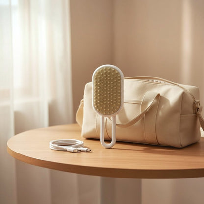Brosse Vapeur 3-en-1 pour Chat – Brossage, Vapeur & Massage™